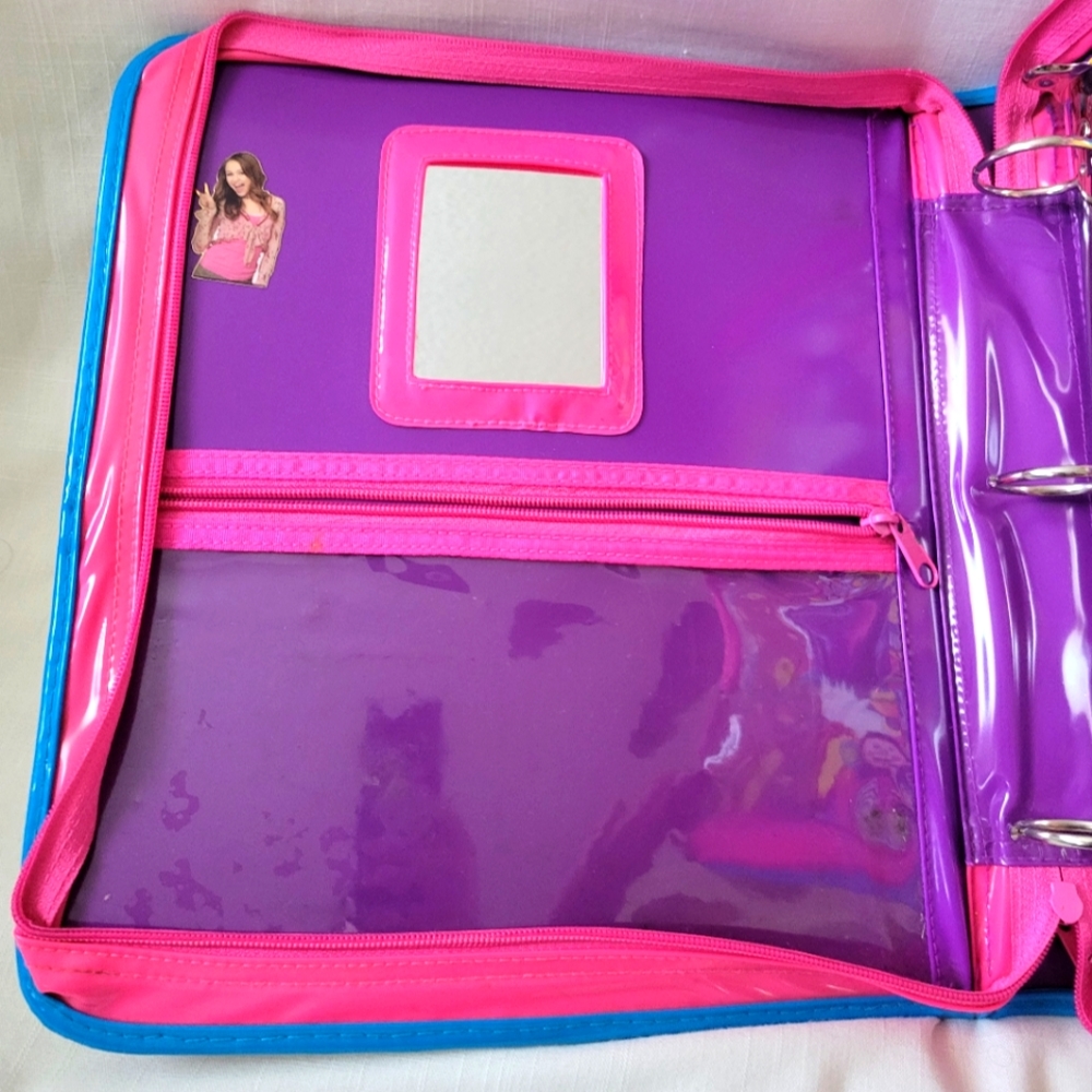 Vintage Lisa Frank Zippered 3 Ring Binder "Cats Platime" Y2K - Picture 5 of 16